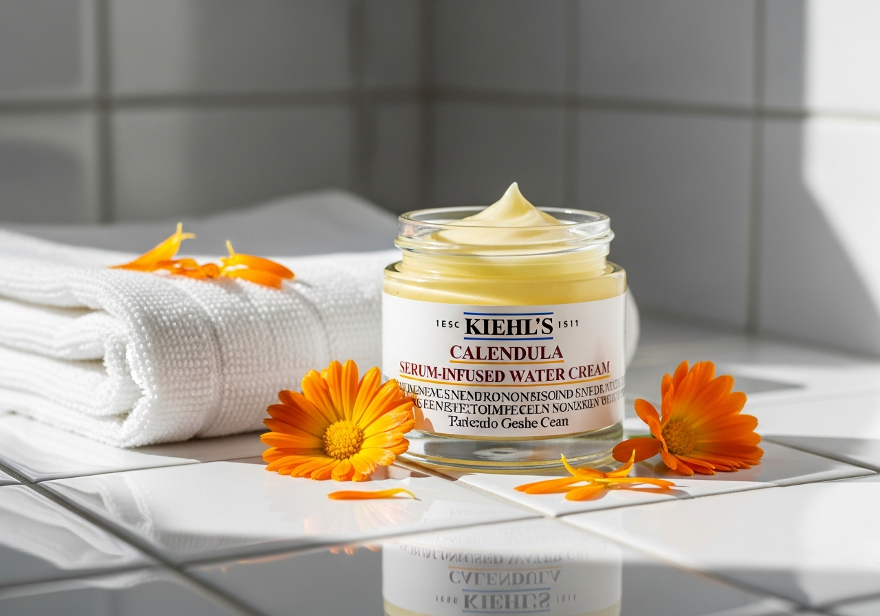 太陽の光を浴びるKiehl'sのカレンデュラクリーム