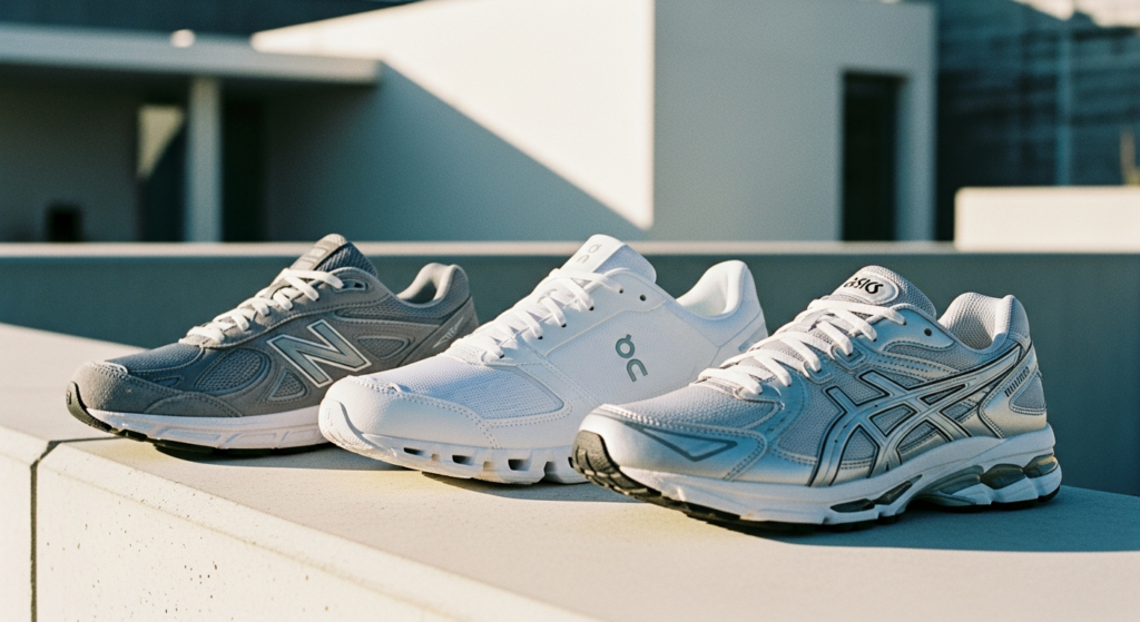 夏の足元に、知性と機能美を。New Balance 990、On Cloudmonster、ASICS GEL-NIMBUS──走らない日にこそ選びたい3足