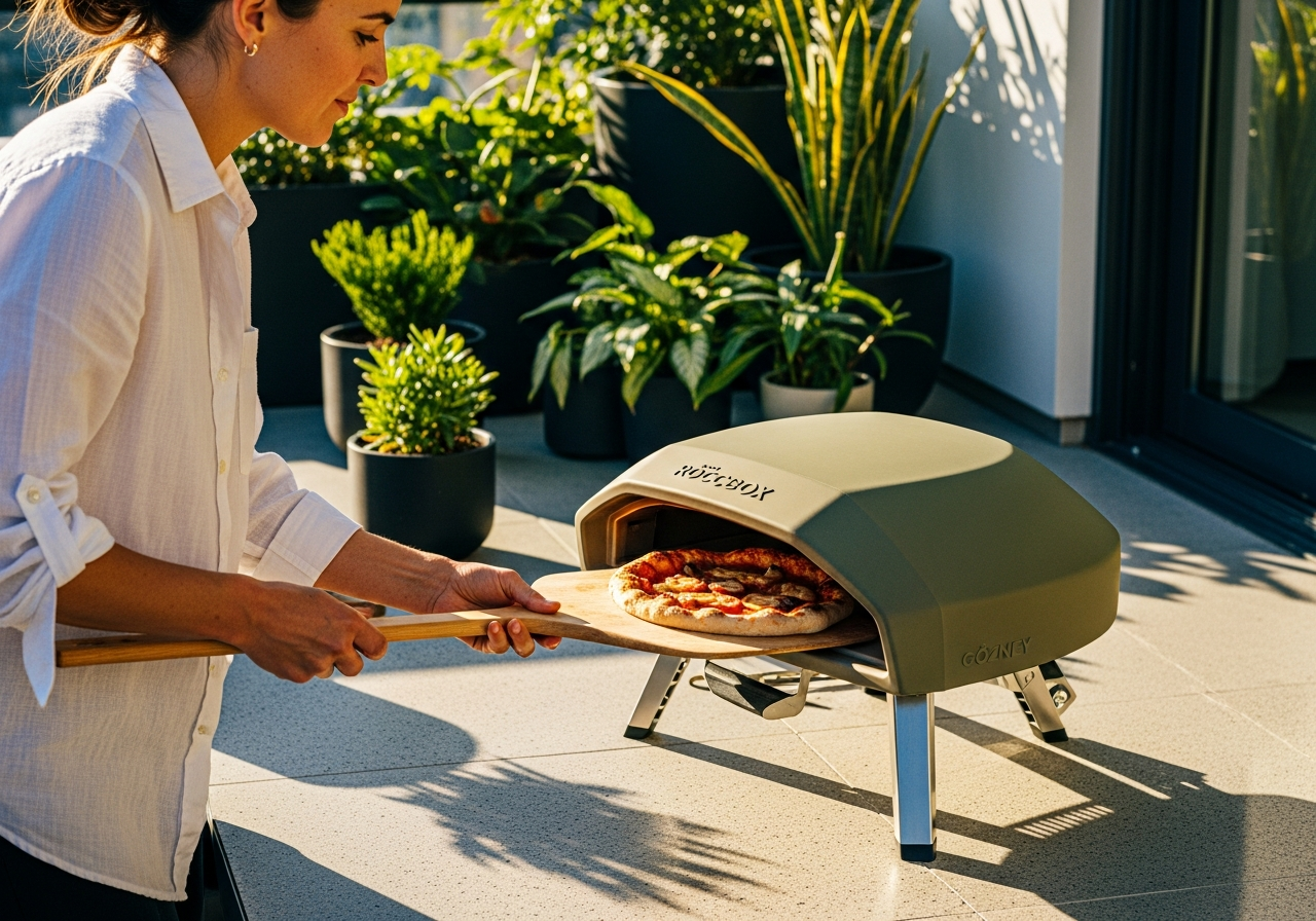 プロ品質のポータブルピザ窯