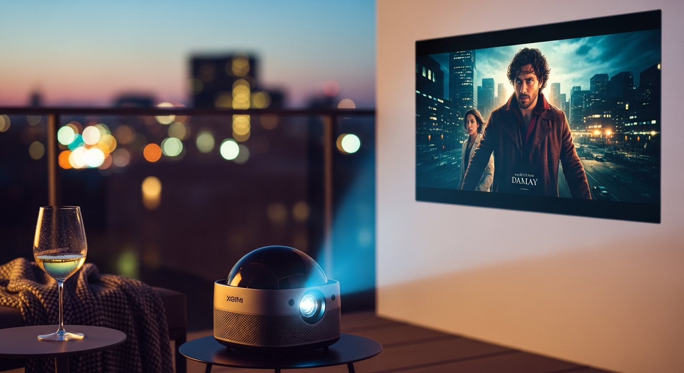 都市の光を背に、夏の夜が映画になる。