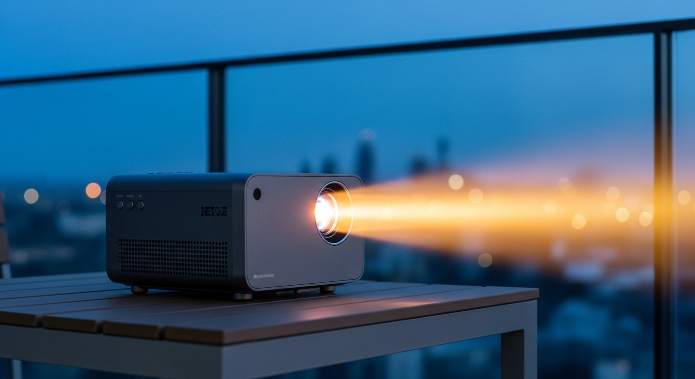 夏の夜を、プライベートシアターに。バルコニーや旅先で楽しむ最新ポータブルプロジェクター